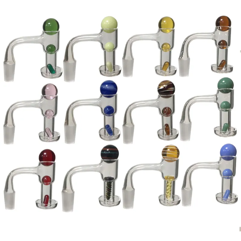 Full Weld Smoking Terp Slurper Quartz Banger Blender Finger Bangers Top Carb Cap Middle Balls Capsule Pill Fully Welded For Water Pipes Hookah Bong 1pcs Retail