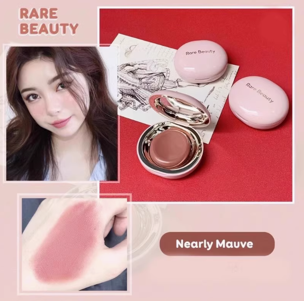 Long Lasting Color waterproof Rare Beauty Glossy Lip and Cheek Blusher 5g Nearly Neutral Mauve Rose Make Up Powder Blusher Cream
