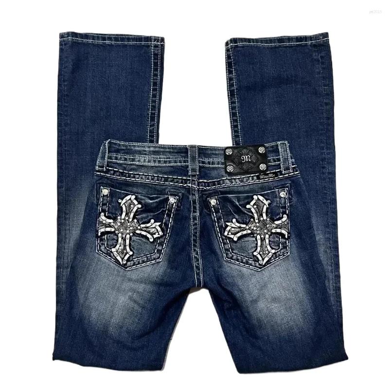 Men's Jeans Mens Embroidery Trending Seller Slim Straight Denim Vintage Streetwear Stretch Comfort Multiple Sizes Ripped