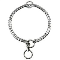 Dog Chain Collar Stainless Steel Dogs Slip Collars Metal Pet P Choke Chrome Plated Chian For Medium Large Dogs Training Pitbull 240722 LL