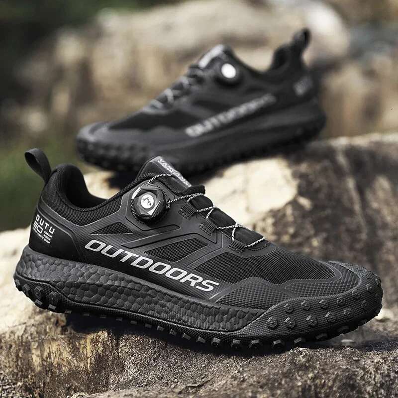 Light Luxury Designer Shoes New Brand Men's Strapless Training Shoes Waterproof Anti Slip Lightweight Wear-resistant Hiking Sports Shoes Men'