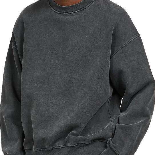 Heavy duty Thick Stir fried wer Round Neck Loose Shoulder Sleeve Men's Sweatshirt 2025 New Casual Versatile Fashion Clothing