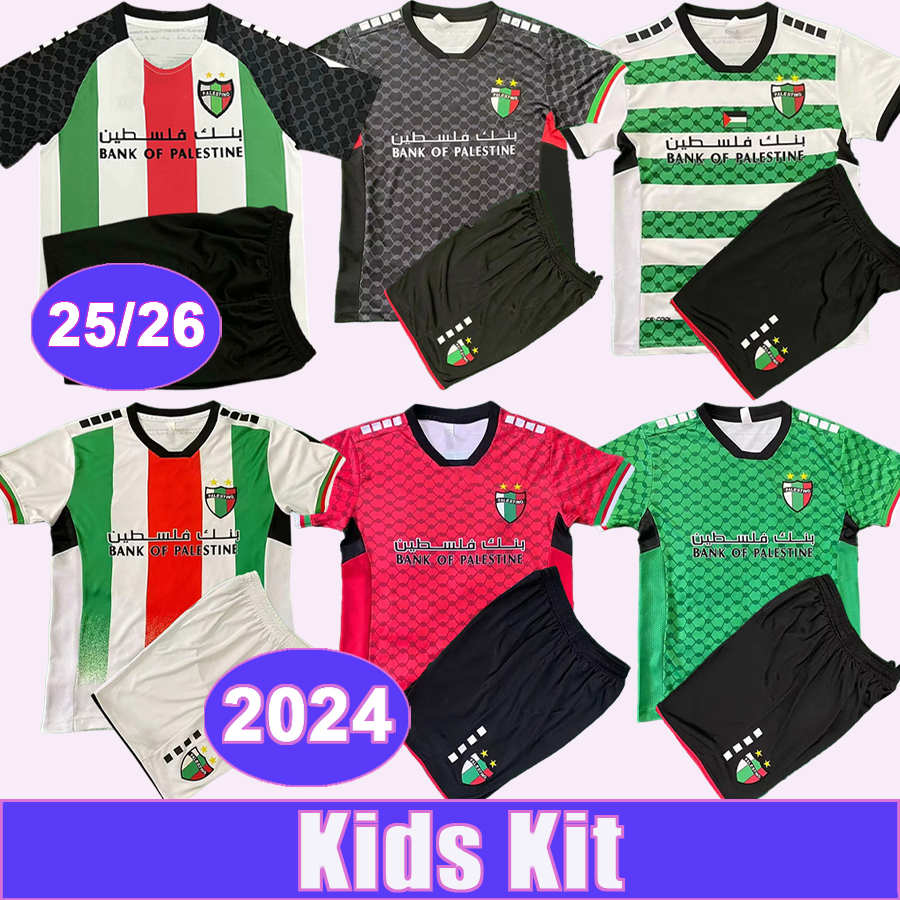 2024 Palestine Kids Kit Soccer Jerseys National Team N.MEZA LINARES ESPINOZA CARRASCO Away 3rd Goalkeeper 25 26 Home Foootball Shirts
