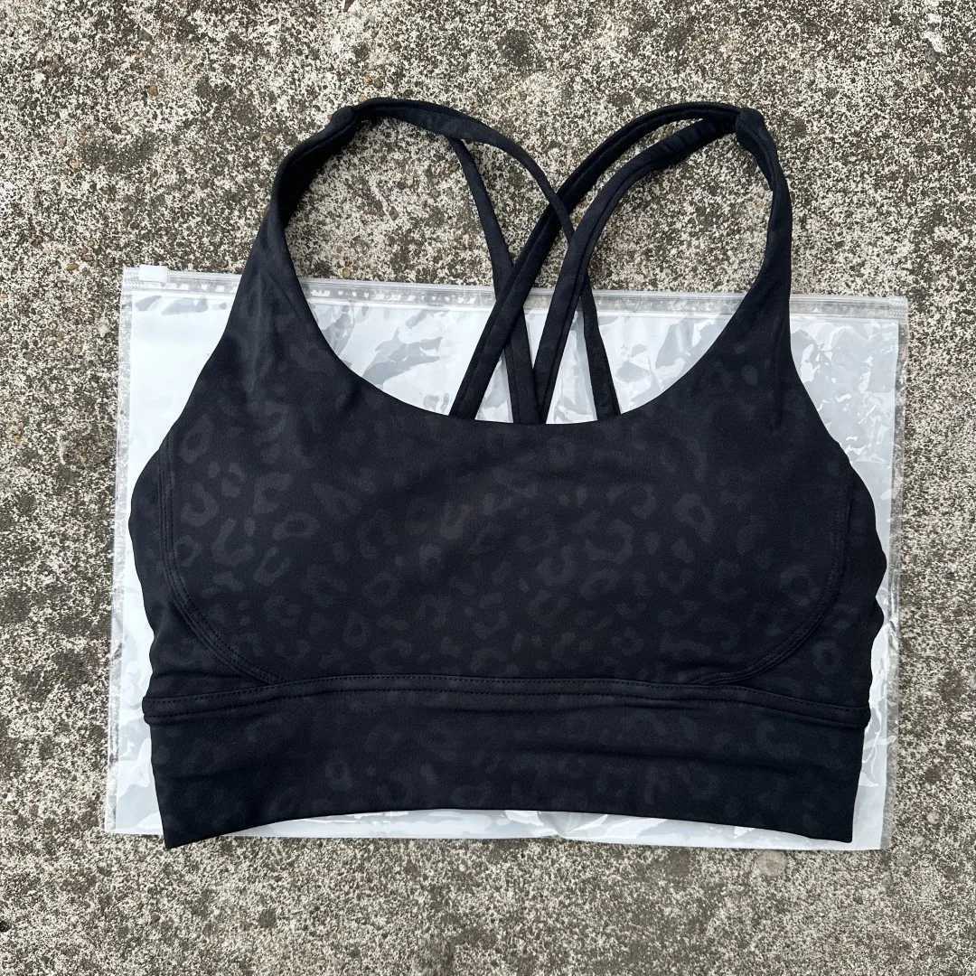 Solid color womens cross fitness sports bra soft high-strength tight top-notch comprehensive training gym yoga bra with chest cushionXJ250331