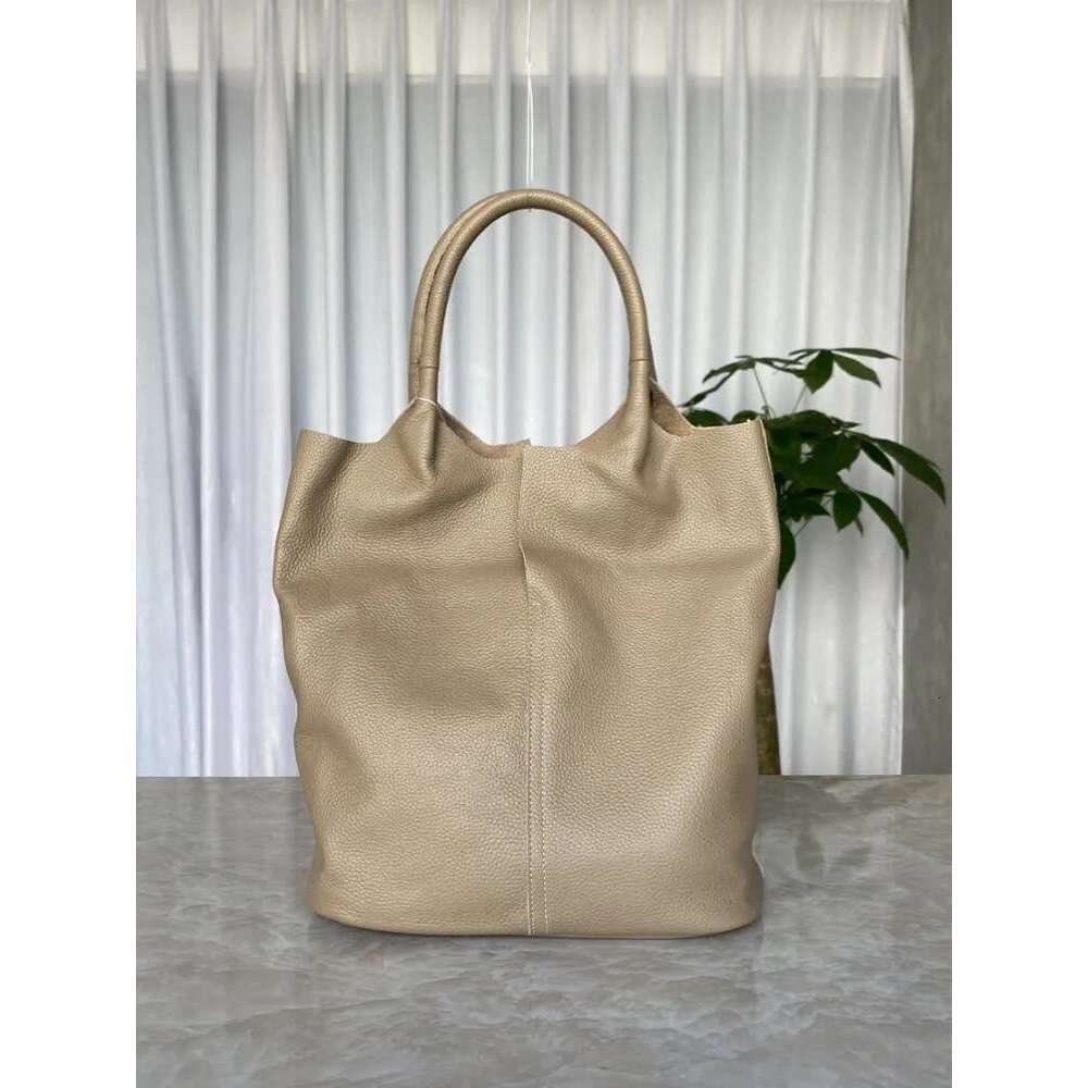 Women's Bags Women Casual Cowhide Genuine Leather Totes Handbag Large Capacity Shopping Functional Composite Shoulder Bag