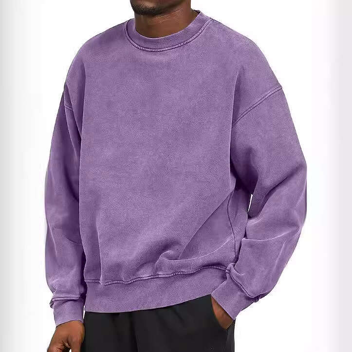 Heavy duty Thick Stir fried wer Round Neck Loose Shoulder Sleeve Men's Sweatshirt 2025 New Casual Versatile Fashion Clothing