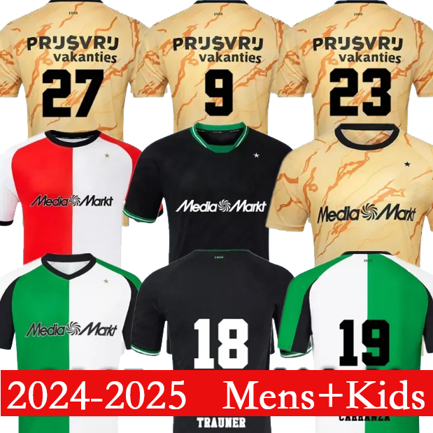 2024 2025 feiyenuode FeyENooRdS Soccer Jerseys Voetbal Kids Kit 23/24/25 Football Shirt Training Home Away Fan Player Version Gimenez Maillot TIMBER DANILO 595