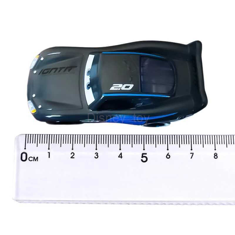 Disney Pixar animated character Lightning McQueen Black Storm Jackson metal model racing toy childrens gift Y240331