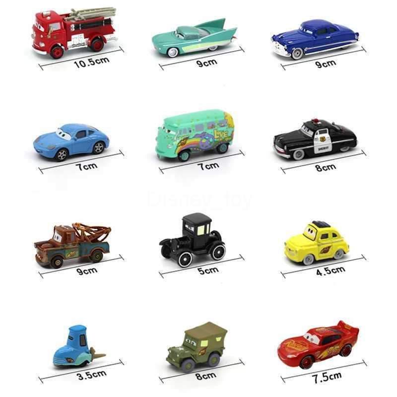 Disney Pixar Car 3 Metal Die Casting Lighting McQueen Mother Champion Car Model Toy Set Jackson Uncle Truck Boy Birthday Toy Y240331