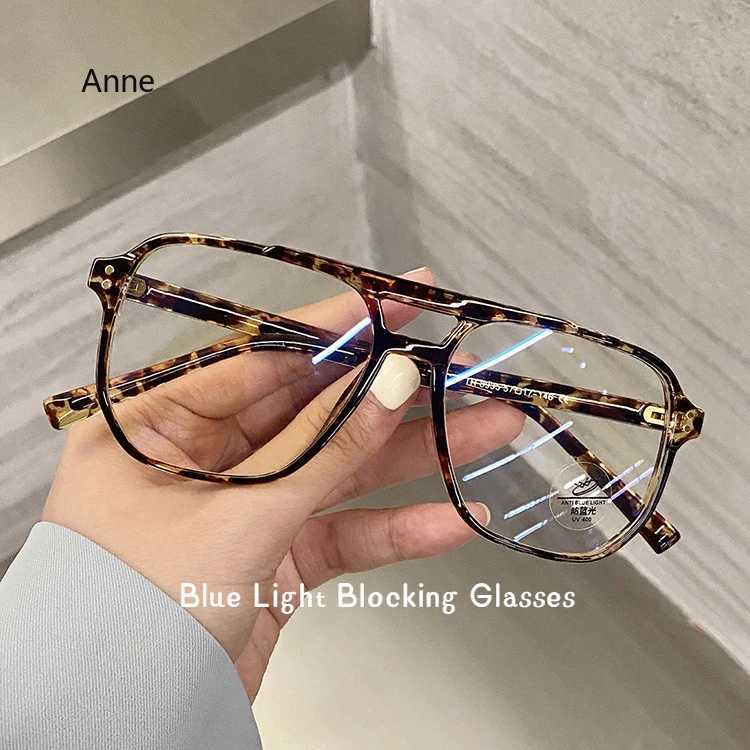 New Arrival Square double travel anti blue light glasses for men blue light blocking glasses for women glasses frame for women optical glasses compute