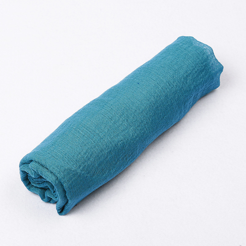 K270 Pure color Bali yarn scarf tablecloth cross-border hot-selling ethnic fur edge yarn scarf new foreign trade single color headscarf