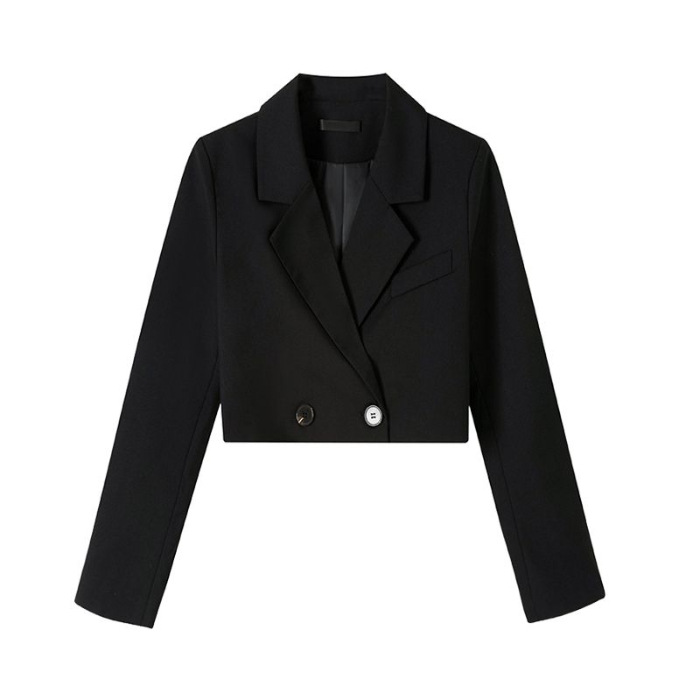 H330Chic Women's Blouses for Students - Trendy Short Suit Tops Ideal for Spring and Fall Seasons