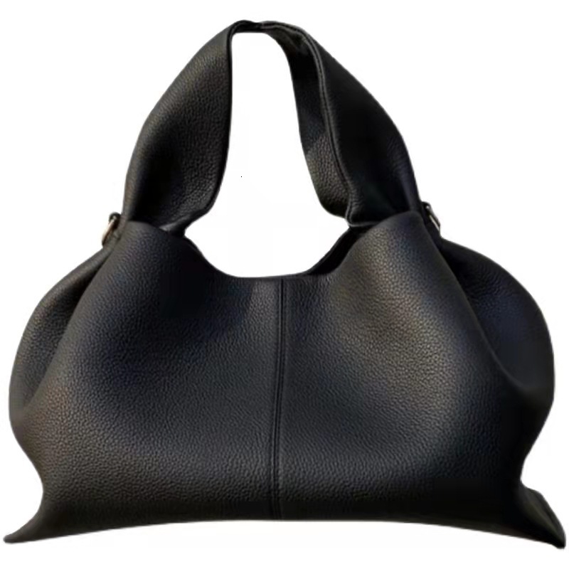 French niche brand 2025 new versatile solid color lunch box fashion handbag shoulder crossbody bag for women
