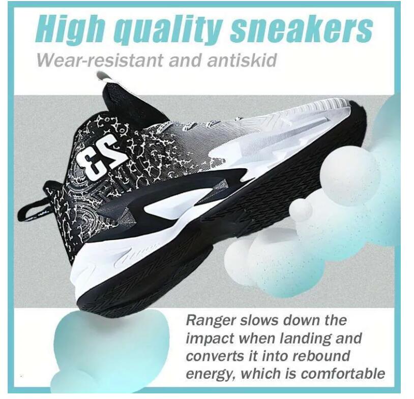 basketball breathable anti slip outdoor men's fash ionable casual neutral sports shoes walking Z 3.31-8
