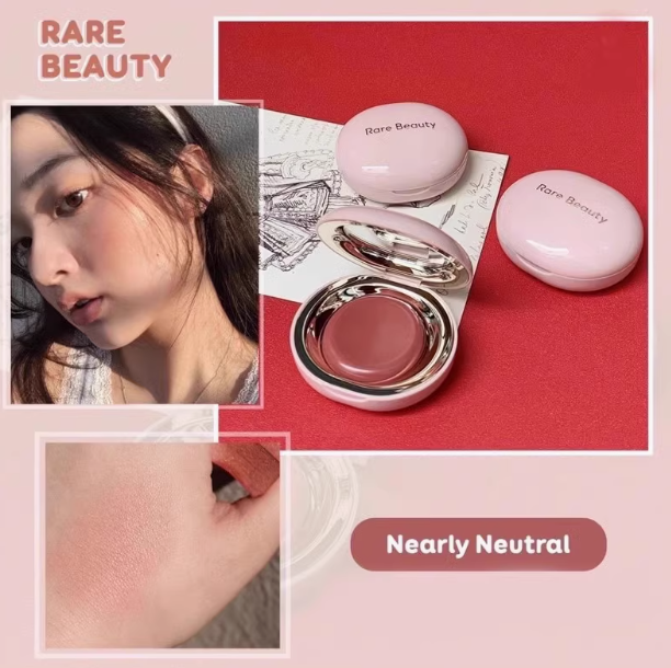 Long Lasting Color waterproof Rare Beauty Glossy Lip and Cheek Blusher 5g Nearly Neutral Mauve Rose Make Up Powder Blusher Cream
