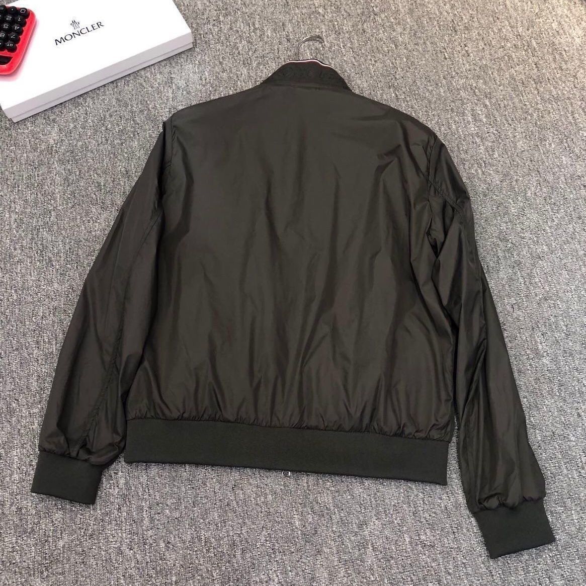 M's new thin slim fit men's outdoor casual fashion stand up collar business zipper solid color jacket