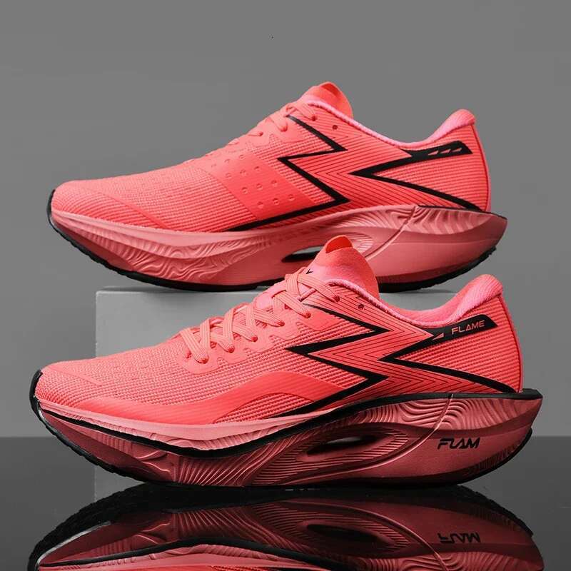 Designer Shoes Air Cushion Carbon Board Sports Running Shoes Men's Breathable And Lightweight Women's Comfortable Sports Shoes Thick Soled N