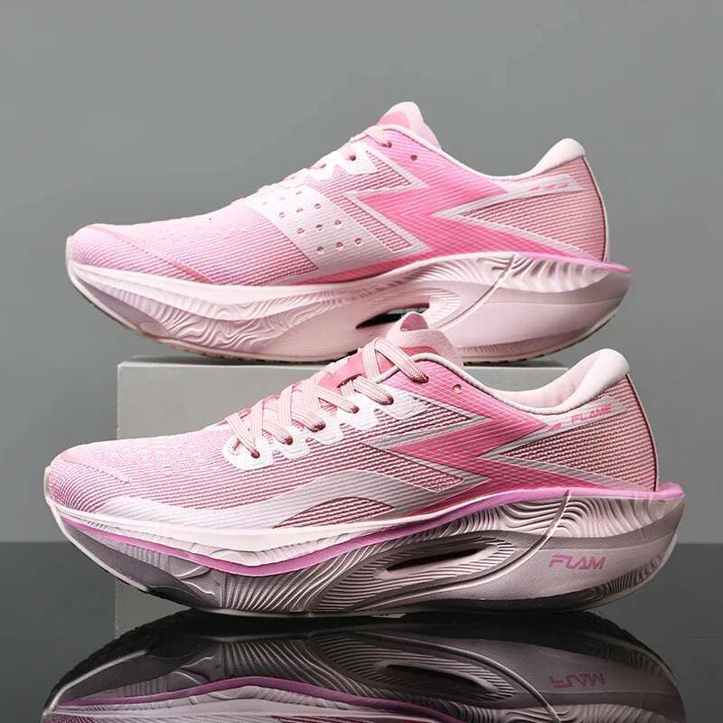 Designer Shoes Air Cushion Carbon Board Sports Running Shoes Men's Breathable And Lightweight Women's Comfortable Sports Shoes Thick Soled N