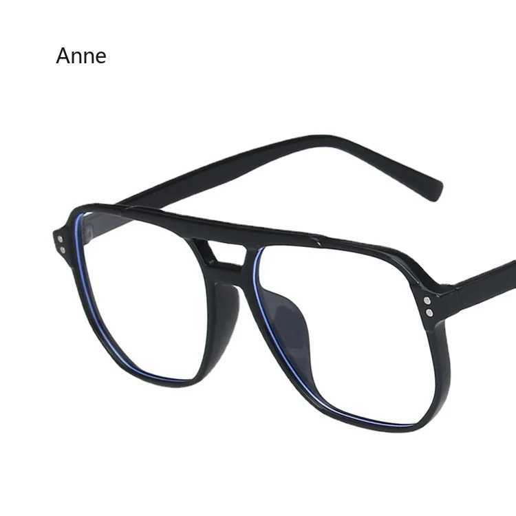 New Arrival Square double travel anti blue light glasses for men blue light blocking glasses for women glasses frame for women optical glasses compute