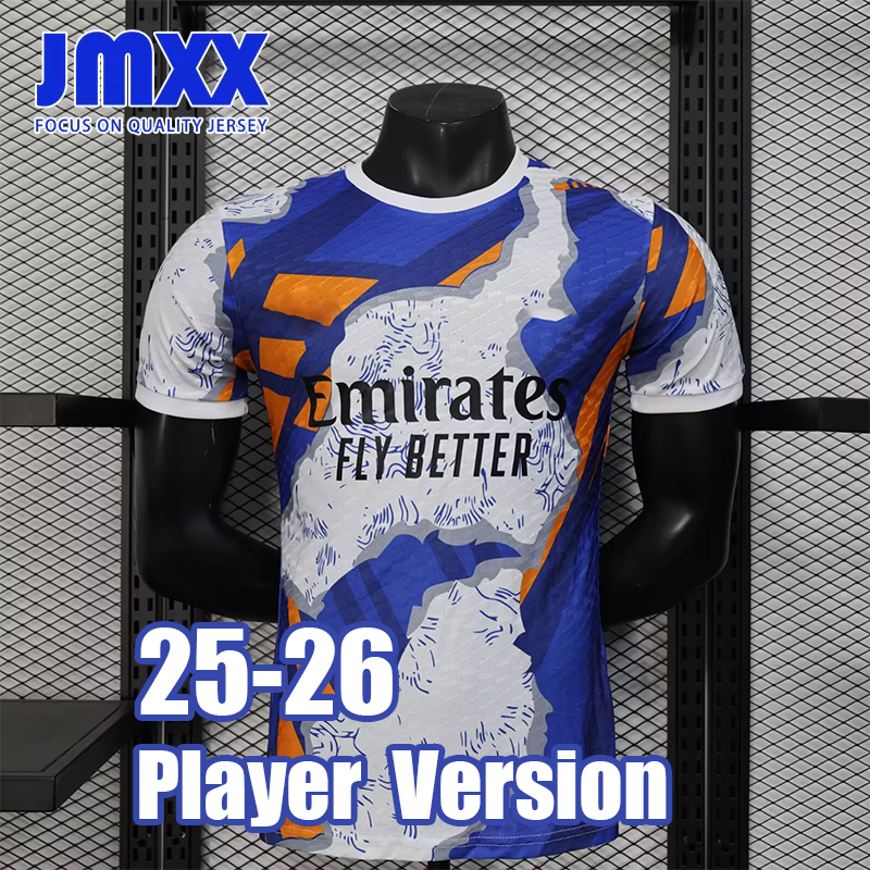 JMXX 25 26 Reales Madrides Soccer Jersey Special Pre Match Training Mens Uniform Jerseys Football Man Shirt 2025 2026 Player Version