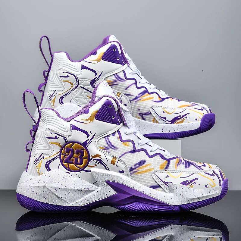 Designer's New Men's Basketball Mesh Breathable Anti Slip Sports Shoes For Teenagers Casual Sports Multifunctional Men's Shoes Basketba