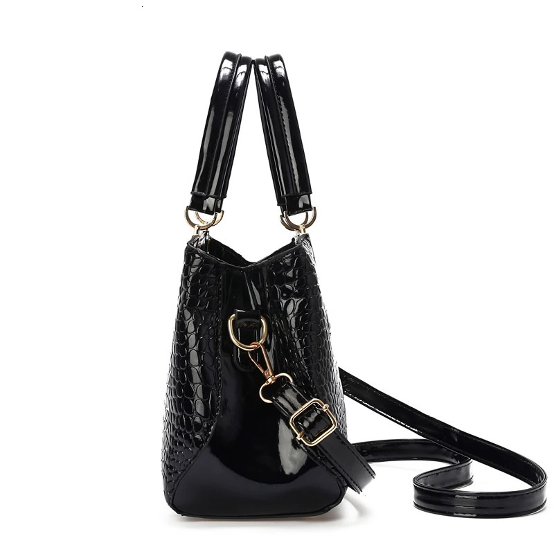 Fashionable Womens Pattern Shoulder Bag - Stylish Durable PU Leather Handbag with Removable Cross-body Strap for Eve 250327 - view 6