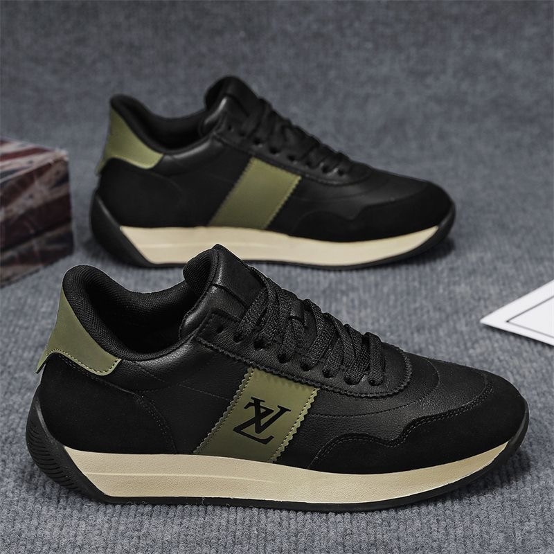 Designers new free shipping 2025 new trend running casual sneakers men's shoes thick soles non-slip black fashion shoes are matched with casual s