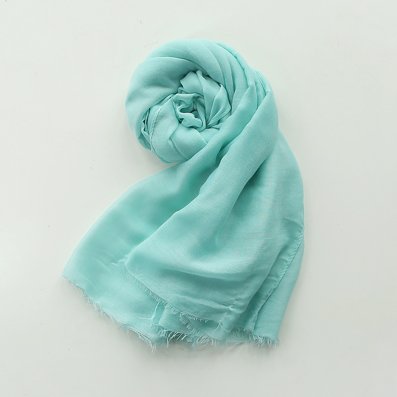 K271 Solid color imitation cotton and linen travel scarf for women, solid color gauze scarf, sun protection, thin silk scarf, warm scarf, shawl gift