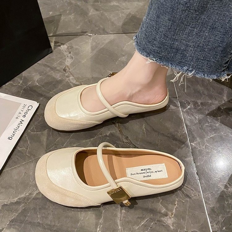 Flat bottomed slippers Designer sandal free Shipping Baotou slippers Outerwear women's travel sandals 2025