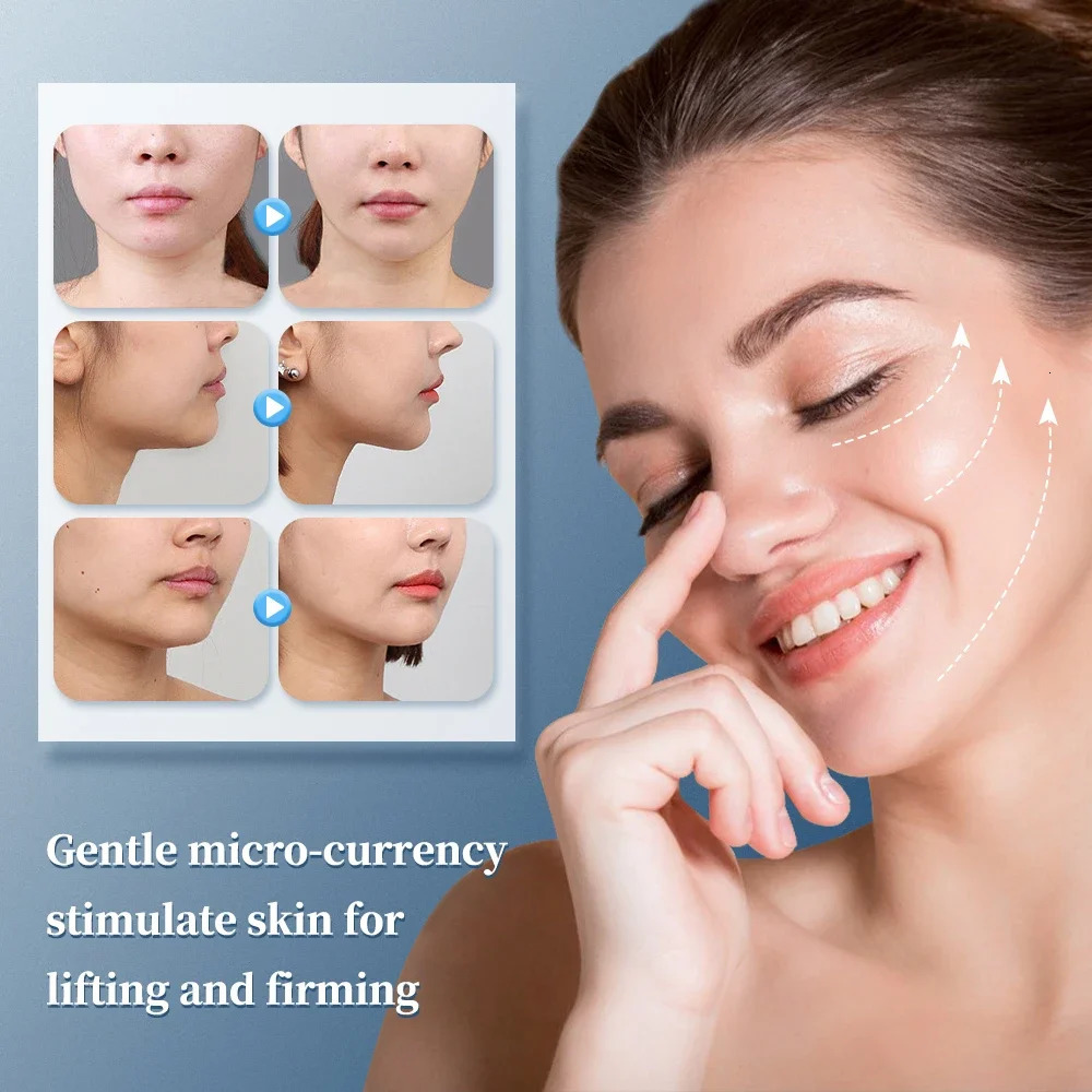 EMS Facial Massager Current Muscle Stimulator Facial Eye Beauty Devic Neck Face Lift Skin Wrinkle 250322