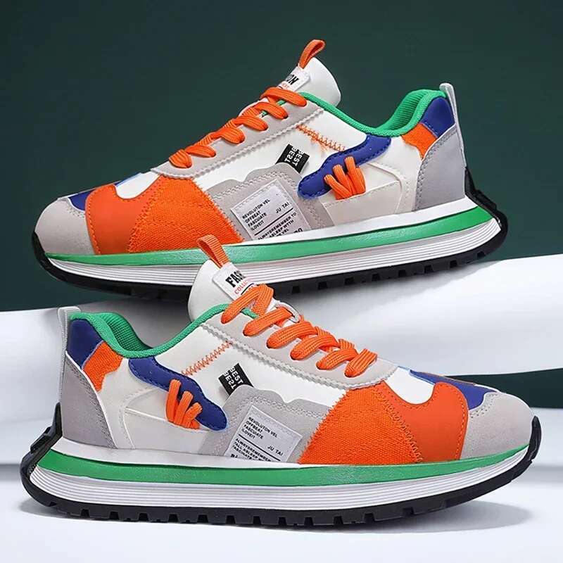 Designer Shoes 2025 Fashionable Breathable Niche Design Running Shoes Thick Soled Casual Sports Shoes Men's Thick Soled Men's Fashionable Wa