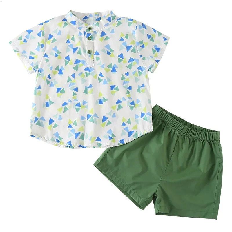 Brothers and sisters clothing suit 2025 summer baby casual wear or girls dress 110 years childrens 250325z