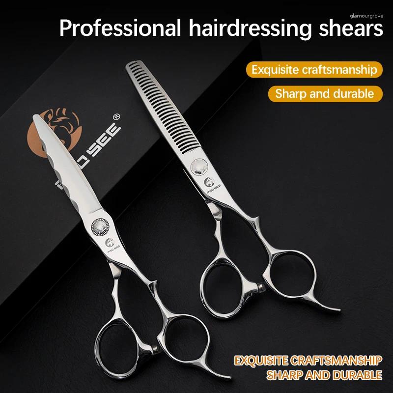 Custom Hair Scissors Professional 6.0 Inch Adjustable Screw Cutting Barber Tools S2563
