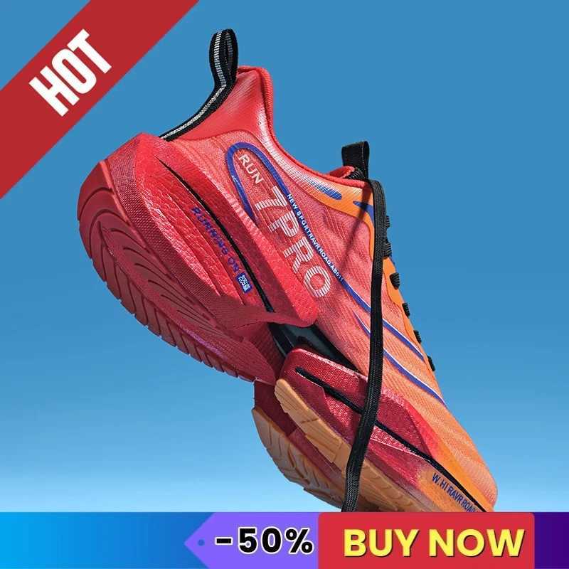 NEW Men Sports Running Shoes Carbon Plate Marathon Breathable Cfortable Wen hot Athletic Training Walking Sneakers Air Cushion Z250331