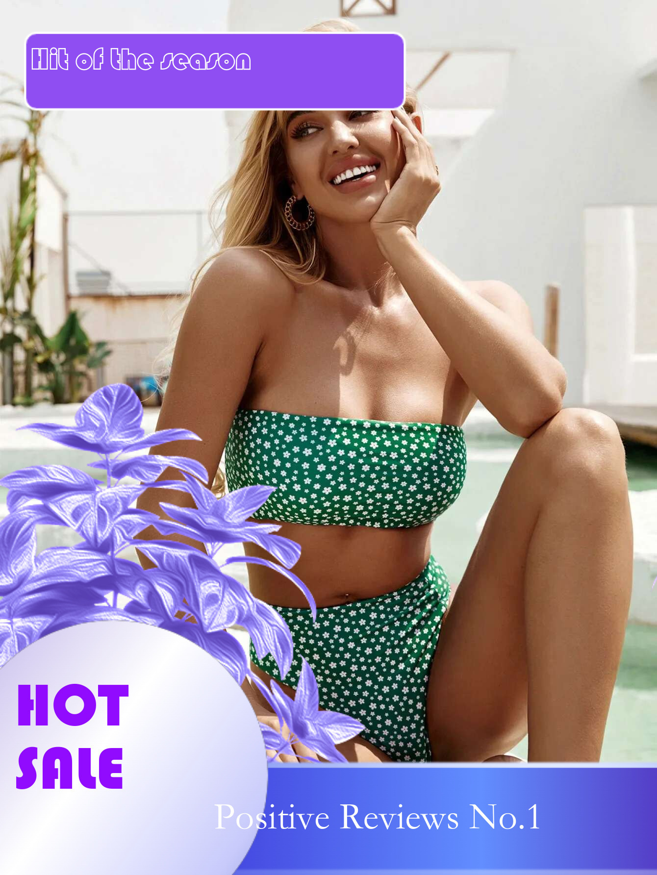 Dongdumaoyi Swimwear Women Sexy Green Dot Leopard Push Up Padded Bikini Bandeau Bathing Suit Summer Beach High Waist Swimsuit Biquini