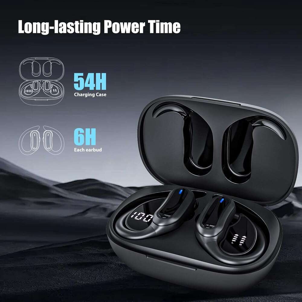 TRAUSI Earbuds, Bluetooth 5.4 Headphones, True Wireless Stereo Earphones with IPX7 Waterproof, Noise Cancelg Mic, Fast Charging and Comfort Fit Ear Bu