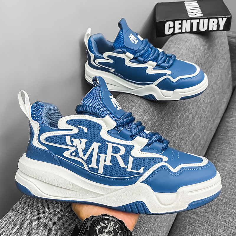 Men's shoes autumn new niche original design sense bread shoes thick soled student board shoes fashion shoes 2025
