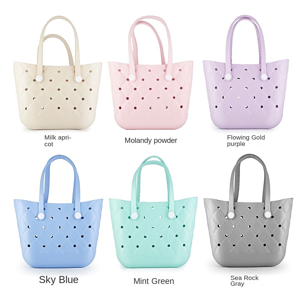 2025S New Model EVA Large Capacity Summer New Handbag Dopamine French Diagonal Cross Waterproof Fashionable Generous Beach Bag