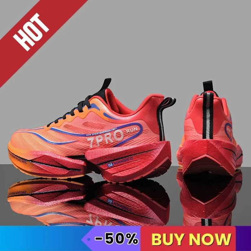 NEW Men Sports Running Shoes Carbon Plate Marathon Breathable Cfortable Wen hot Athletic Training Walking Sneakers Air Cushion Z250331