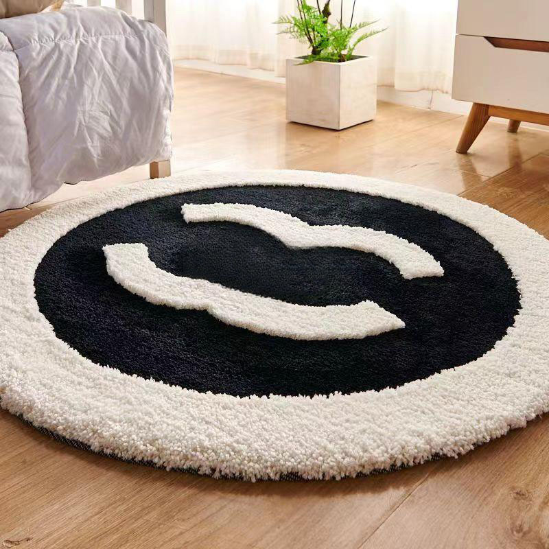Designer Rug Non-slip Hine Washable Edge Advanced Carpet Floor Mat Living Bedroom Coffee Table Sofa Bedside Room Dirt Resistant Blanket