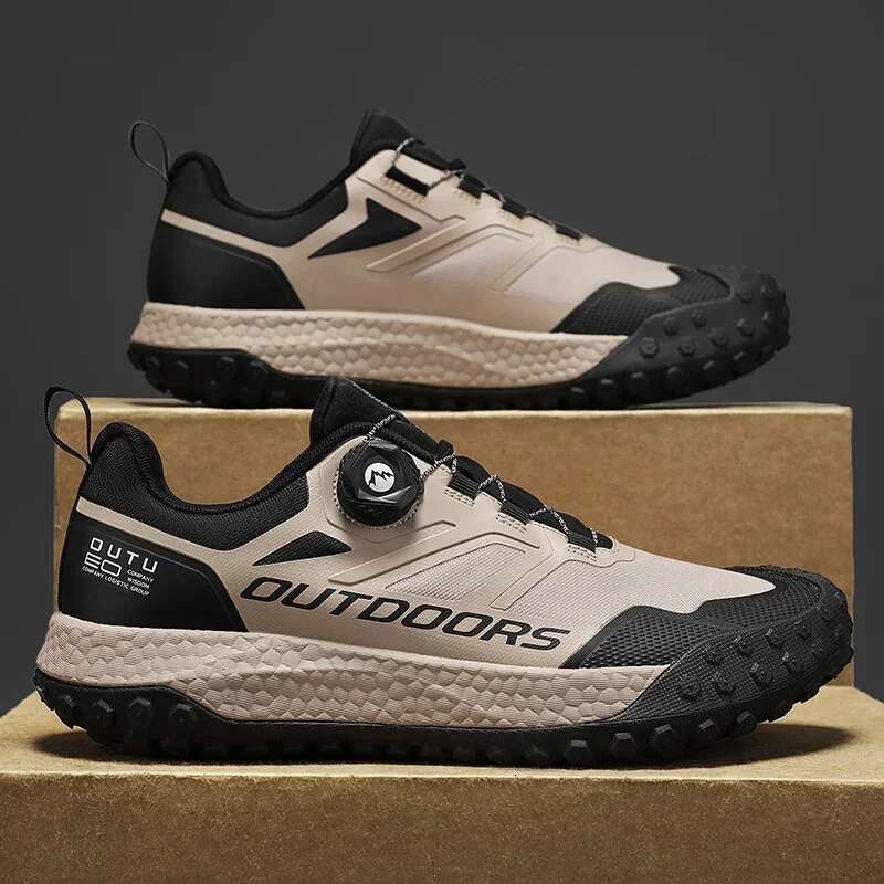 Light Luxury Designer Shoes New Brand Men's Strapless Training Shoes Waterproof Anti Slip Lightweight Wear-resistant Hiking Sports Shoes Men'