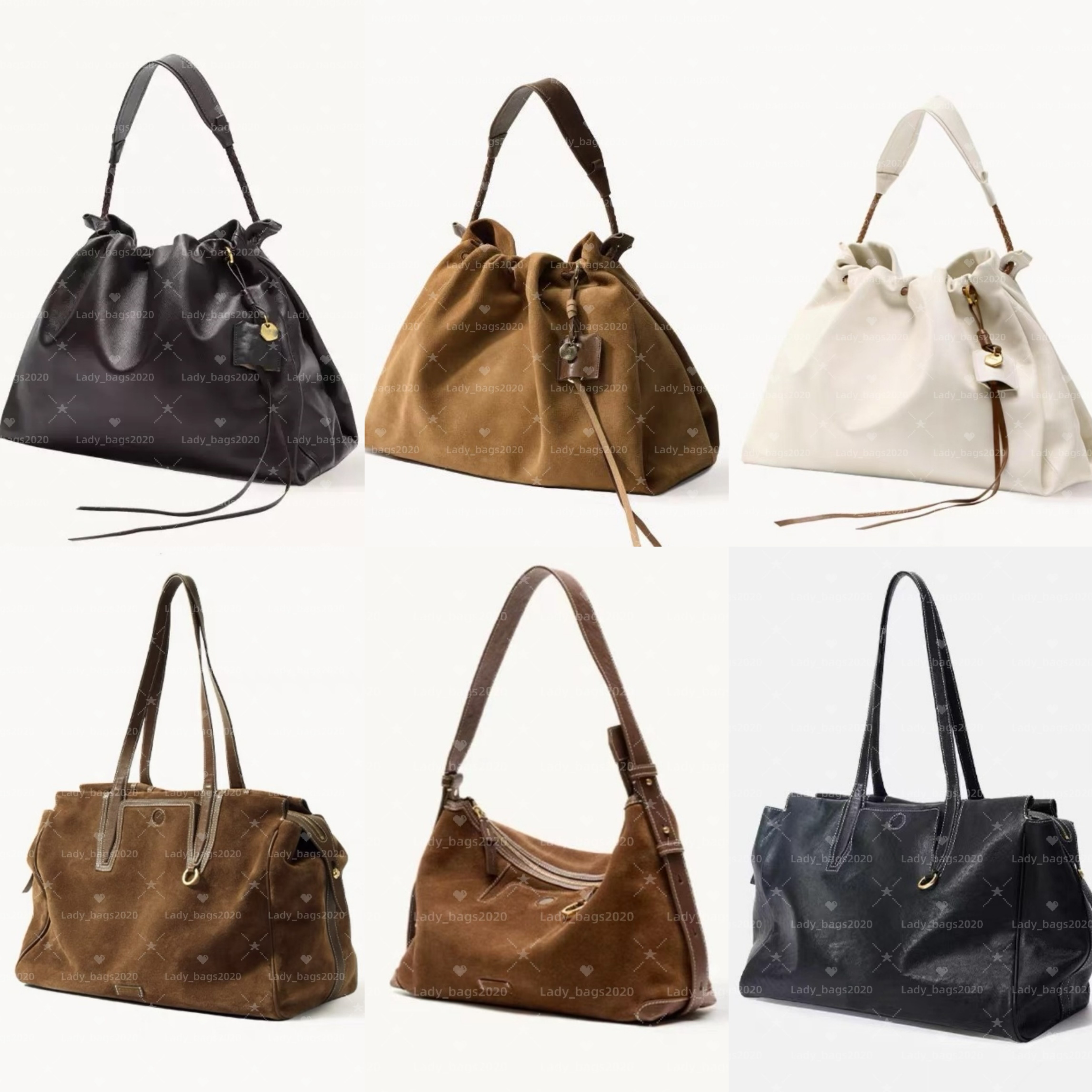 Luna Bag Gather Bags Half Moon Handbag Large Suede Leather Bucket Yore Camera Bags Designer Bowling Purse Hobo Shoulder CrossBody Luxury Totes Clutch Shopping