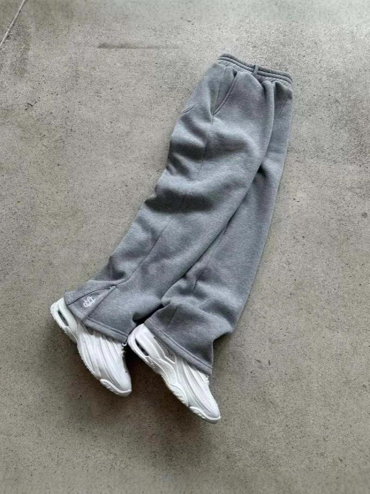 Women's Pants HOUZHOU Y2k Vintage Grey Sweatpants Women Hip Hop Casual Korean Joggers Black Harajuku Retro Oversized Embroidery Trousers Z260314