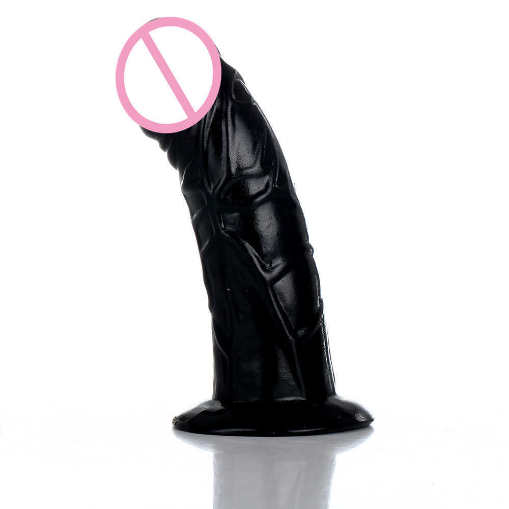Doon Crystal Small Male Manual Suction Cup Mini Simulation Male Orange Female Masturbation Fake Penis