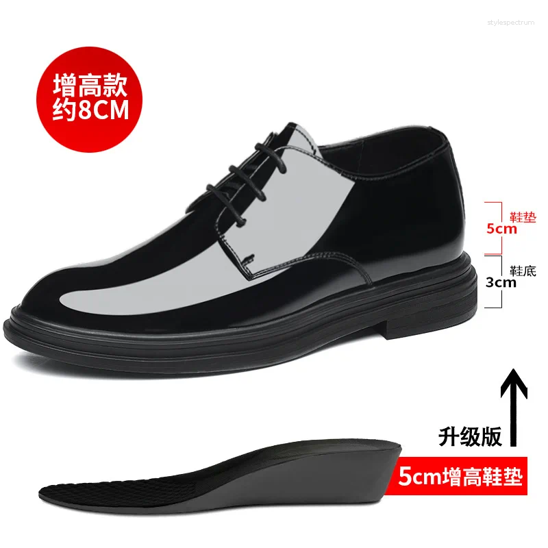 Shoes Mens Casual Patent Leather Dress Shoes: Hot Shiny Autumn Business Formal Wear 2025 :