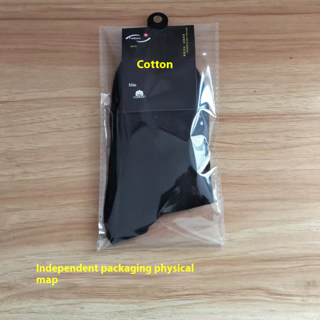 Solid color flat mid-calf casual business models suitable for all kinds of business casual sports people made of polyester A pack of 10 pairs