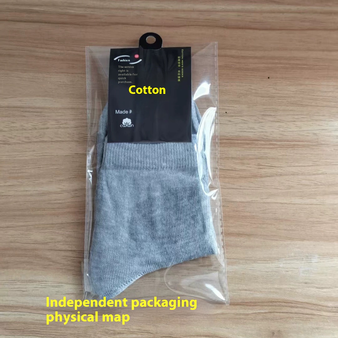 Solid color flat mid-calf casual business models suitable for all kinds of business casual sports people made of polyester A pack of 10 pairs