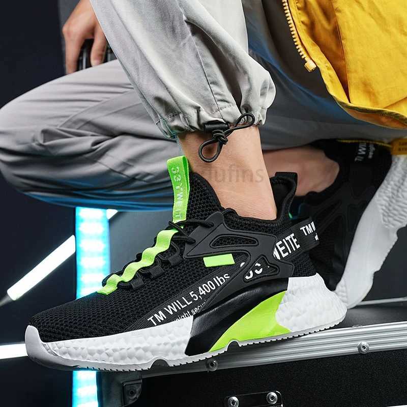 Mens new shoes sneakers light casual fashion running elastic leisure outdoor mesh summer sports tennis man walking 2025 size Z250411