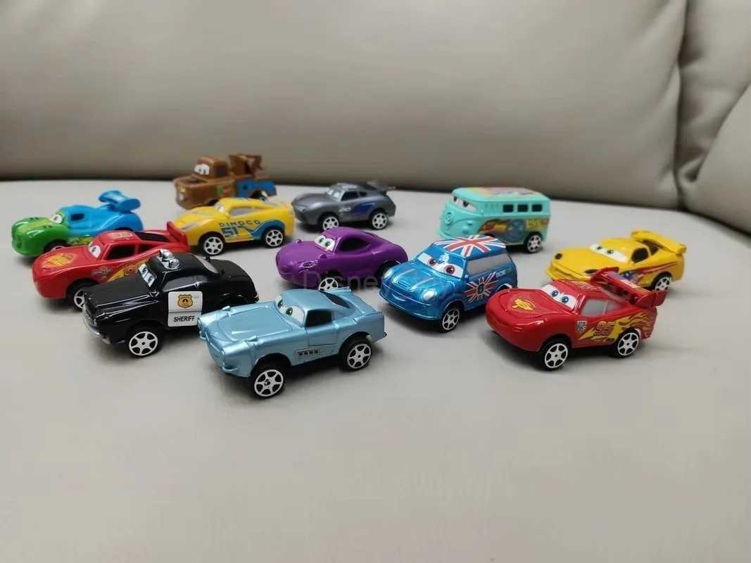 Disney Pixar Cars Back Force Lightning Mcqueen Jackson 6cm Storm Mater Model Car Accompanying Toys Kids Birthday Gifts Y240331