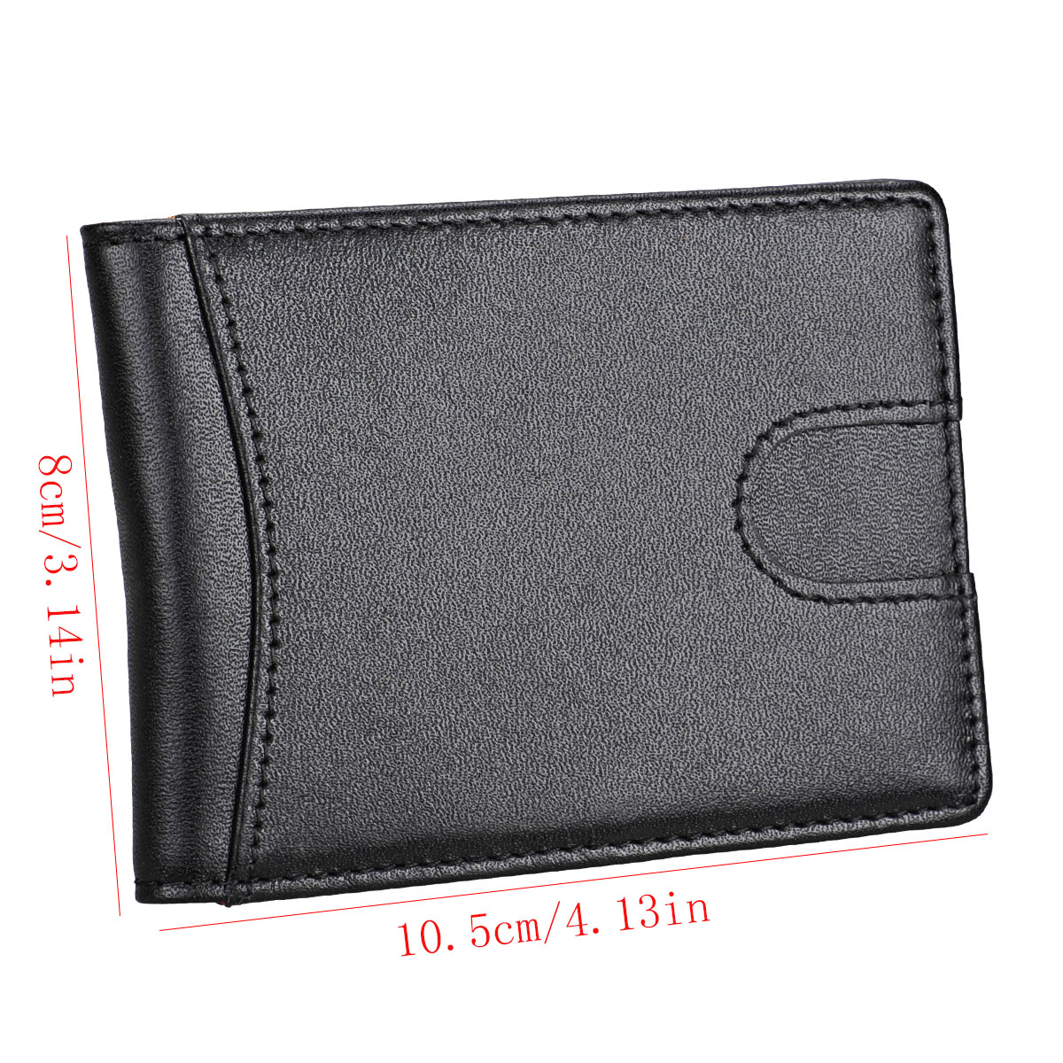 Men's Slim RFID Blocking Bifold Walle With Money Clip Credit Card Holders Minimalist Front Pocket Wallet With ID Window